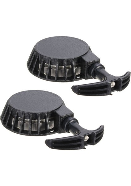 2x Siyah Metal Mini Moto Kolay Çekme Başlangıç 49CC Mini Dörtlü Kir Bisiklet Havası (Yurt Dışından)