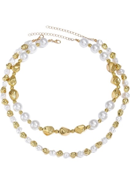 Kadınlar Için Vintage Inci Kolye, Sonbahar ve Kış Kazak Zinciri (Yurt Dışından)