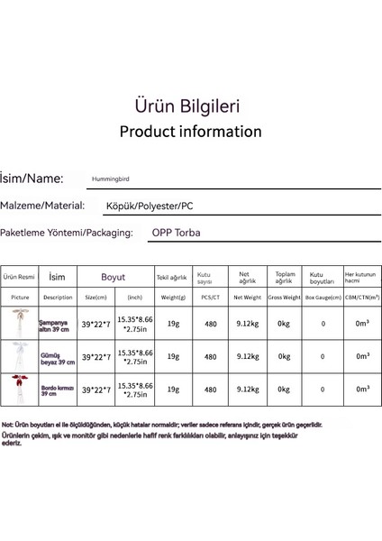 Gerçekçi Sinek Kuşu Noel Sahnesi Dekorasyon Süsü (Yurt Dışından) fiyatları