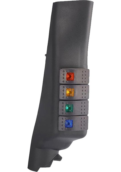 Jeep Wrangler Jk Jku Için 4 LED Tekne Rocker Switch&#39 Li Bir Sütun Anahtarı Panel Kiti 2011-2017 Sol Sürücü (Yurt Dışından)