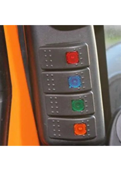 Jeep Wrangler Jk Jku Için 4 LED Tekne Rocker Switch&#39 Li Bir Sütun Anahtarı Panel Kiti 2011-2017 Sol Sürücü (Yurt Dışından) fırsatları