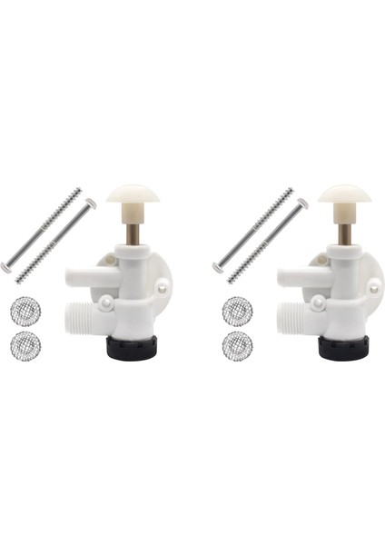 2x Dometik Sealand Rv Su Valfı Montaj Tuvalet Tuvalet Onarım Kiti Ecovac Vacuflush Pedal Tuvaletler 385314349 (Yurt Dışından)