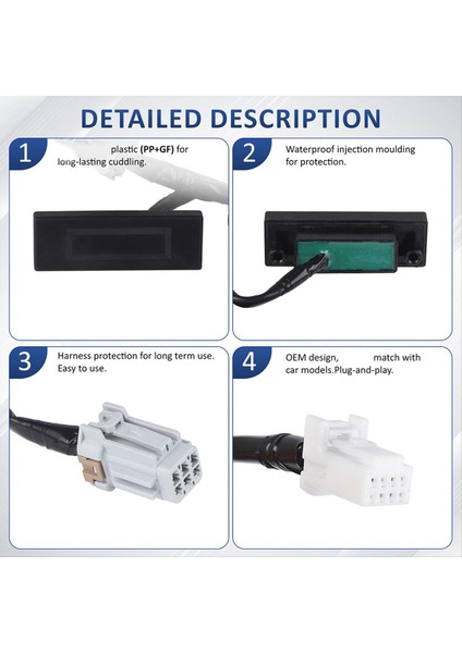 Kia Rio Hatchback 2012- 2017 Bagaj Kapağı Anahtarı Için Arka Kapı Anahtarı Düğmesi 81260 1W230 (Yurt Dışından) fiyatları