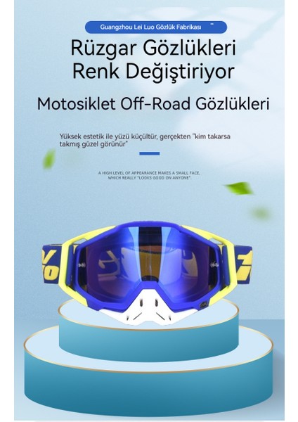 Outdoor Motorcycle Off-Road Sports Windproof Ski Goggles (Yurt Dışından) fırsatları