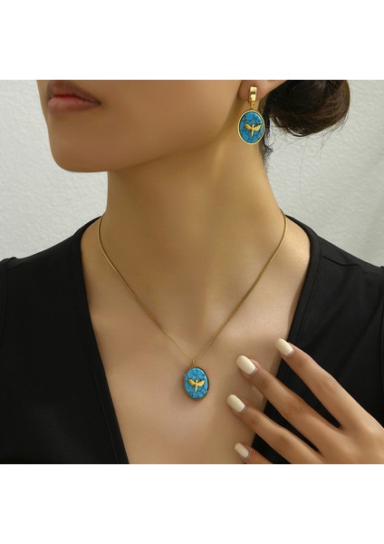 ADORE4952 Altın Yaldızlı Yapay Taşlı Takı Seti (Yurt Dışından) fiyatları