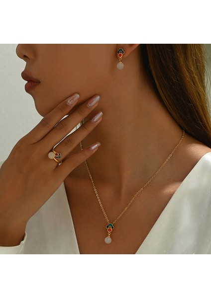 ADORE5494 Altın Uğurlu Bulut Kolye Takı Seti (Yurt Dışından) fiyatları