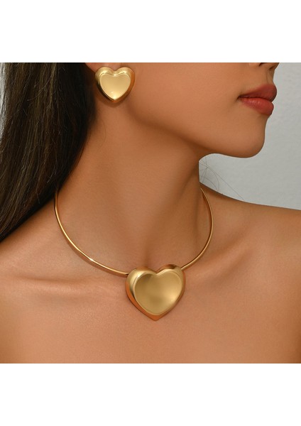 ADORE0047 Altın Aşk Kalp Takı Seti (Yurt Dışından) fiyatları