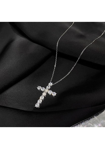 R4617 Gümüş Haç Zirkonya Kolye (Yurt Dışından) fiyatları