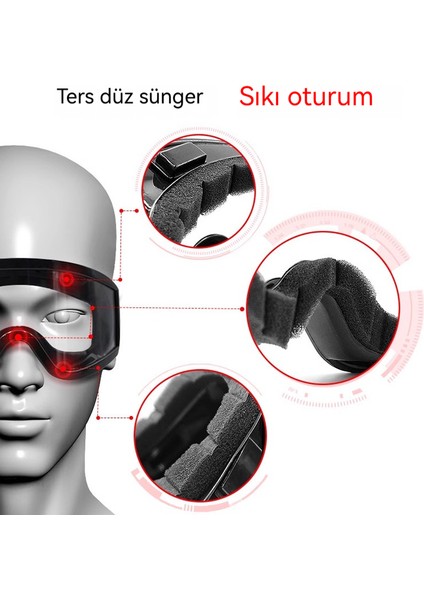Gözlük , Toz ve Sis Karşıtı Motosiklet Gözlüğü, Geçirmez, Sürüş Esnasında Parçacıklara Karşı Koruma (Yurt Dışından) fiyatları