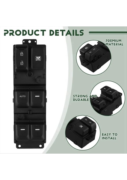 93570-4Y201 935704Y201 Kıa Rıo 2011-2017 Için Araç Ön Sol Güç Penceresi Anahtarı (Yurt Dışından) fırsatları