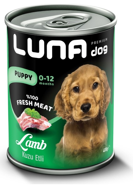 Yavru Köpek Kuzu Etli 12'li Konserve