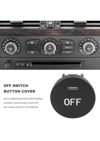 Klima Paneli Anahtarı Düğmesi Merkezi Kontrol Düğmesi Kapak Bmw 5 Serisi E60 E61 61319250196 (Yurt Dışından) fırsatları