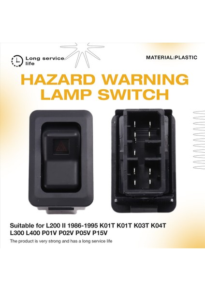 MB603113 MB561722 Mitsubishi L200 Iı Için Tehlike Uyarı Lambası Anahtarı 1986-1995 K01T K01T K03T K04T L300 L400 P01V P02V (Yurt Dışından) indirimleri