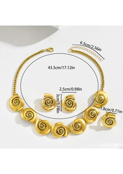 ADORE5718 Altın Deniz Kabuğu Tasarım Takı Seti (Yurt Dışından) modelleri