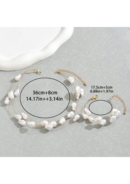 ADORE5426 Altın Inci Takı Seti (Yurt Dışından) modelleri