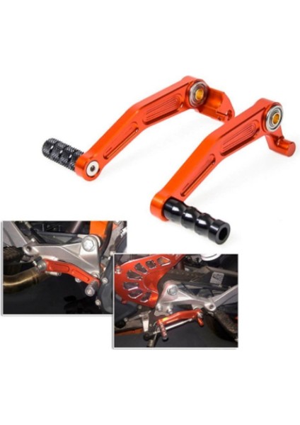 Motosiklet Fren Kolu Vites Değiştirme Kolu Cnc Alüminyum Vites Kolu Duke 125 200 390 RC390 RC125 RC200 2013-2023 (Yurt Dışından) modelleri