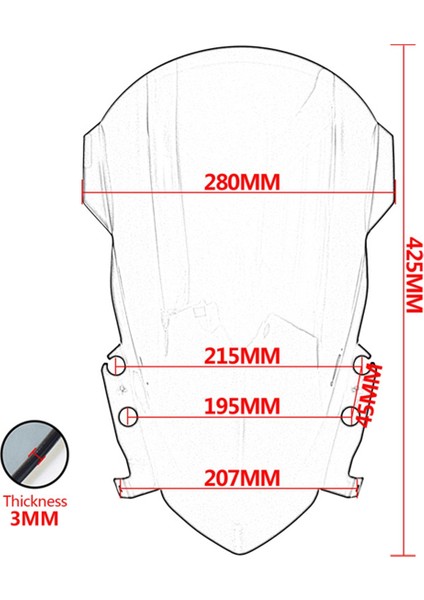 Triumph Daytona 660 2024 2025 Ön Cam Rüzgar Deflektörleri Baffle Motosiklet Ekran Ön Cam Kaplama Siyah (Yurt Dışından) fırsatları