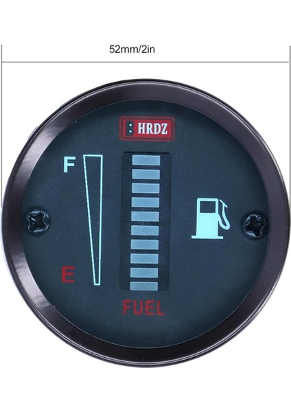Yakıt Ölçer Göstergesi Göstergesi, Yakıt Ölçer Işaretçisi Evrensel Yakıt Tankı Ölçeri, 52MM 12V Yeşil LED Otomatik Motosiklet Tekne Için (Yurt Dışından) fırsatları