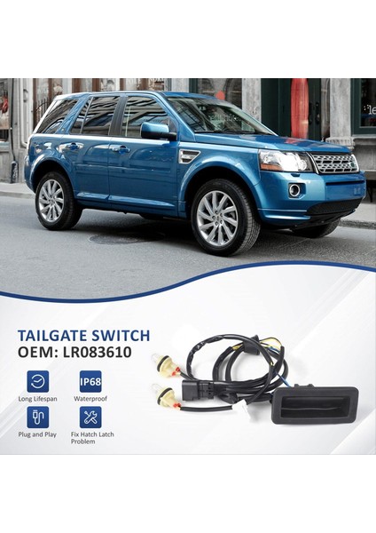 Land Rover Freelander 2 2008-2015 LR083610 Arka Önyükleme Bagaj Bagajı Serbest Tutucu Anahtarı (Yurt Dışından) fırsatları