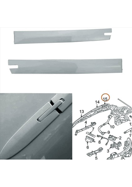 Sol Yan Çatı Üst Menteşe Kapağı 54377184037 Bmw 3 4 Serisi E93 F33 M3 M4 F83 2007-2019 Araba Menteşe Kapaklı Trim Şeritler (Yurt Dışından) fırsatları