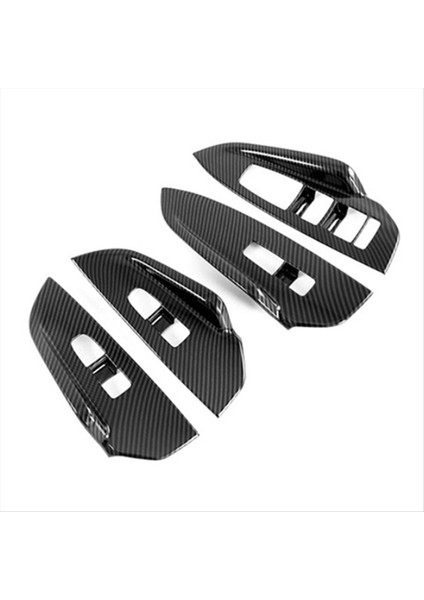 4pcs/set Araba Kapısı Kol Dayama Kapağı Kapak Paneli Kia K5 Optima 2020-2024 Pencere Cam Kaldırma Anahtarı Düğmesi Trim Çerçeve A (Yurt Dışından)