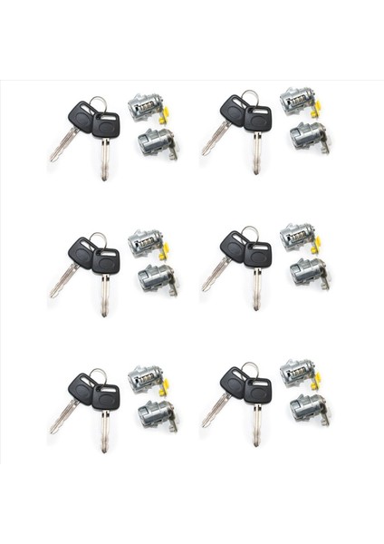 6x Kapı Kilit Seti 89-95 Toyota Pıckup Için (L&amp R) Toyota Kapı Kilit Silindir Tuşu 69051-35030 Için 4runner (Yurt Dışından)