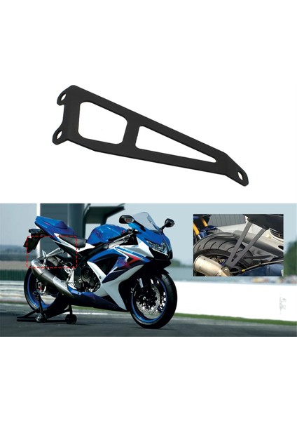 Motosiklet Egzoz Boruları Braketi Susturucu Borusu Destek Koruyucu Tutucu Suzuki GSXR600 GSXR750 2008-2010 (Yurt Dışından) indirimleri
