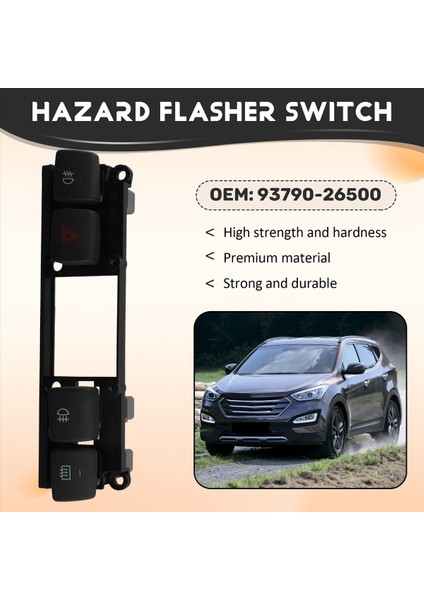 9379026500 Hyundai Santa Fe Acil Durum Için Acil Durum Tehlike Flaşör Anahtarı Geniş Işık Anahtarı Düğmesi Göster (Yurt Dışından) fırsatları