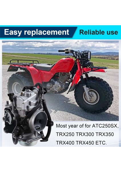 Honda Atv Motosikleti ATC250SX TRX250 TRX300FW Için Karbüratör Karbüratörü (Yurt Dışından) indirimleri