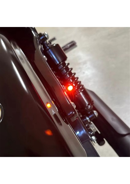 Harley Siyah Için Motosiklet Dönüş Sinyalleri Mini Sinyal Lambaları LED (Yurt Dışından) fırsatları