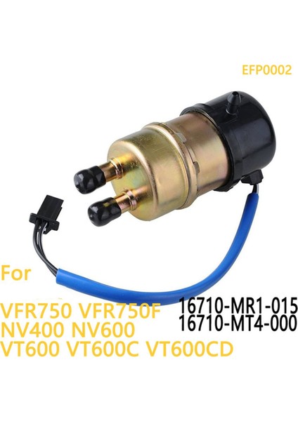 16710-MT4-000 Motosiklet Yakıt Pompası 10 mm Boru Çapı Honda NV400 VT600C Kawasaki ZX6R Yamaha XVS1100 16710-MR1-015 (Yurt Dışından) modelleri