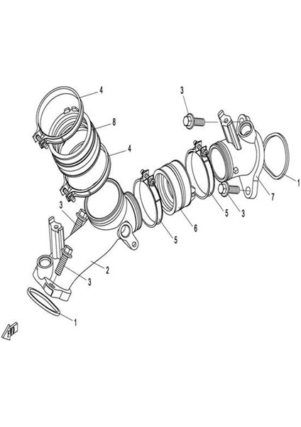 Yeni Yüksek Kaliteli Motosiklet Emme Manifoldu Karbüratör Arayüz Adaptörü Montajı 0180-022900 Cfmoto Cforce Atv 500 Için (Yurt Dışından) fırsatları