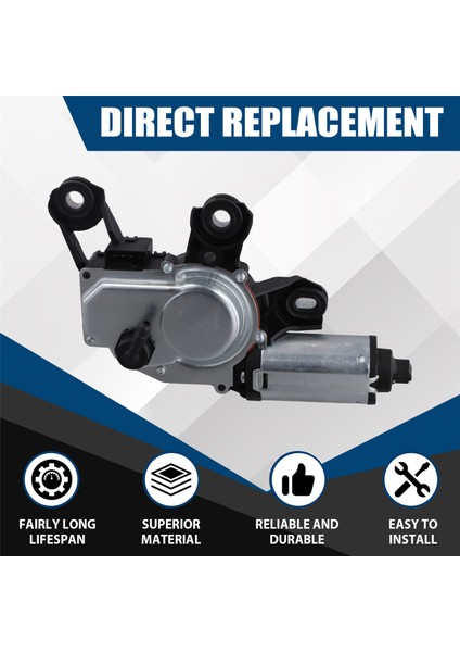 8E9955711A Audi A3 A4 Q5 Q7 Vw Seat Skoda Için Araç Arka Cam Silecek Motoru 3B9955711C 8L0955711B (Yurt Dışından) fırsatları