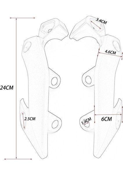 Yamaha Fz-1n FZ1N 2006-2010 Için Motosiklet Far Yan Kaplama Kapağı Far Üst Braketi (Yurt Dışından) fiyatları