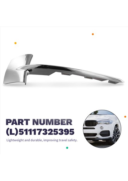 Bmw F15 X5 Ön Tampon Grille Chrome Trim (2014-2018) Sol Kapaklar Sol 51117325395 (Yurt Dışından) indirimleri