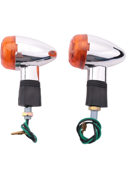 Honda Kawasaki Suzuki Yamaha Motosiklet Sokak Standardı Özel Motosiklet Cruiser Bobber Chopper Için Motosiklet Dönüş Sinyalleri Mermi Ön Arka Işıklar (2 Adet) (Yurt Dışından)