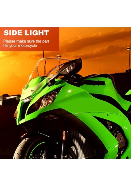 Kawasakı ZX600 Ninja Zx-6r ZX9R ZXR400 Kle 250/400/500 ZX900 ZX7R Sarı Için Motosiklet Dönüş Sinyal Lambası Yan Göstergesi (Yurt Dışından) fırsatları