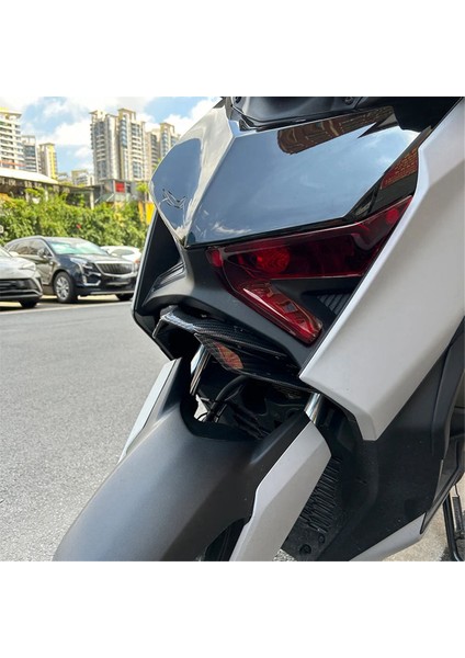 Motosiklet Ön Kaplama Aerodinamik Kanatçık Alt Kapak Koruyucu Kanat Takımı Yamaha XMAX300 2023-2025 Siyah (Yurt Dışından)