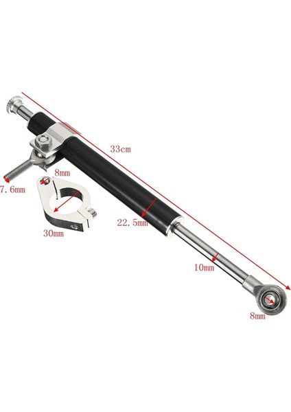 330MM Evrensel Motosiklet Direksiyon Amortisörü Sabitleyici Mavi (Yurt Dışından) indirimleri