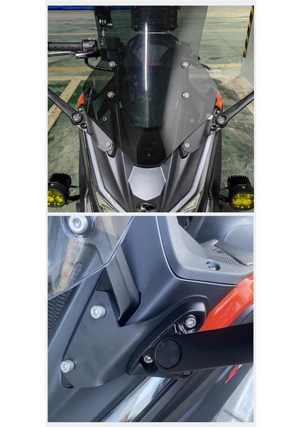 Motosiklet Aksesuarları Dikiz Aynaları Ön Braket Ayna Tutucu Adaptörü Kymco DTX360 Dtx 360 S350 (Yurt Dışından) indirimleri