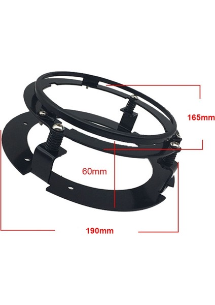 5,75 Inç Siyah Araba Motosiklet Far Yuvarlak Montaj Braketi Harley Touring Softail Jeep Far Adaptörü Için Uygundur (Yurt Dışından) modelleri