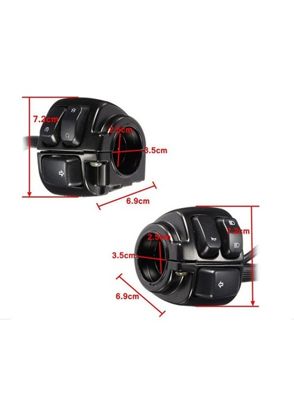 Motosiklet 1 Inç Gidon Anahtarları Kontrol ve Kablolama Demeti 1996-2012 Harley Softail Dyna Sportster V-Rod, 1 Çift (Yurt Dışından) fiyatları