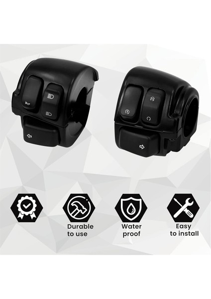 Motosiklet 1 Inç Gidon Anahtarları Kontrol ve Kablolama Demeti 1996-2012 Harley Softail Dyna Sportster V-Rod, 1 Çift (Yurt Dışından) fırsatları