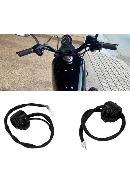 Motosiklet 1 Inç Gidon Anahtarları Kontrol ve Kablolama Demeti 1996-2012 Harley Softail Dyna Sportster V-Rod, 1 Çift (Yurt Dışından) indirimleri