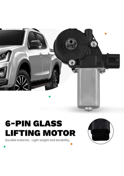 8-98160724-0 Araba Elektrikli Cam Motoru Ön Sol 6 Pin Isuzu Dmax 2012-2019 8981607240 Otomobil Parçaları Lhd (Yurt Dışından) fırsatları