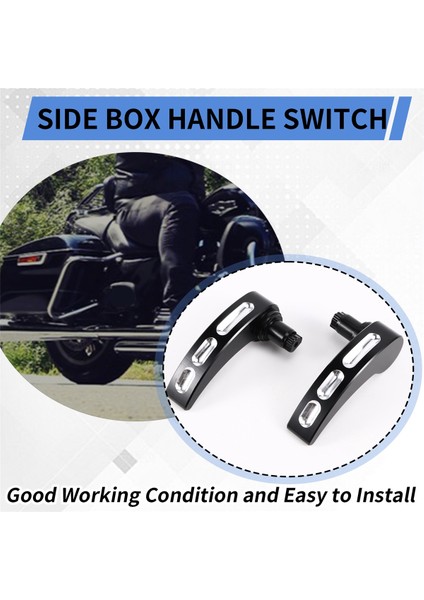 Motosiklet Eyer Çantası Mandal Kolu Kapak Kaldırıcı Harley Touring Road King Electra Street Glide Cvo Flhr Flht 14-2022,A (Yurt Dışından) fırsatları