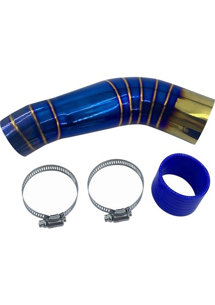 Motosiklet Yamaha Xmax 300 2017-2021 Için Hava Filtresi Giriş Borusunu Değiştirin Giriş Borusu Paslanmaz Çelik Mavi Kuyruk Altın (Yurt Dışından)