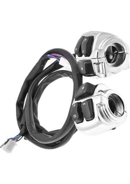 Motosiklet Gidon Dönüş Sinyali Kontrol Anahtarı 25MM Gidon Anahtarı Harley XL883 Sportster Dyna V-Rod Softail (Yurt Dışından)