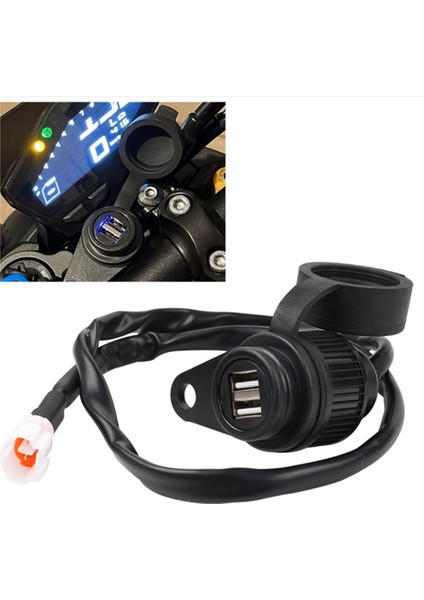 Motosiklet Çift USB Şarj Soketi Şarj Soketi Adaptörü Yamaha Mt-09 Mt-07 XSR700 XSR900 (Yurt Dışından) fiyatları