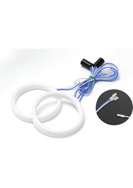 2 Adet Araba Halo Halkası Melek Gözü LED 60MM Beyaz Işık Motosiklet Araba Melek Gözü Su Geçirmez Sinyal Lambası 12V (Yurt Dışından) fiyatları